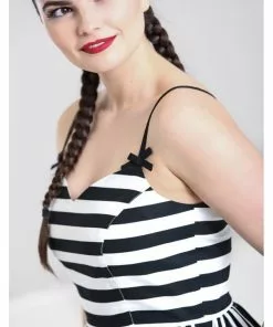 Hell Bunny Juno 50's Swing Dress Black White New In