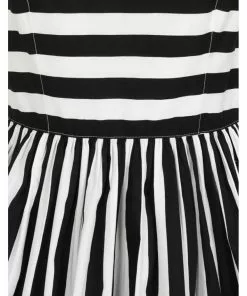 Hell Bunny Juno 50's Swing Dress Black White New In