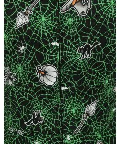 Hell Bunny Hex Spiderweb 50's Mid Swing Dress Black New In 15 Hell Bunny Hex Spiderweb 50's Mid Swing Dress Black New In