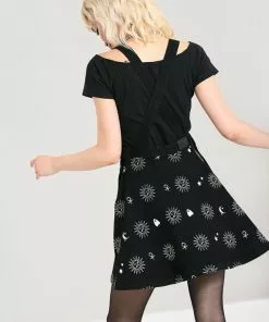 New In Hell Bunny Oculus Pinafore 60's Dress Black 13 New In Hell Bunny Oculus Pinafore 60's Dress Black