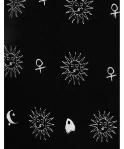 New In Hell Bunny Oculus Pinafore 60's Dress Black