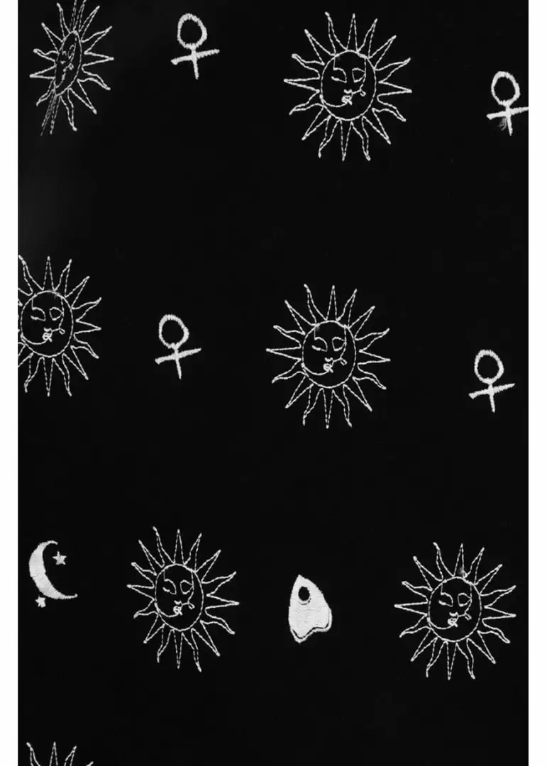 New In Hell Bunny Oculus Pinafore 60's Dress Black 4 New In Hell Bunny Oculus Pinafore 60's Dress Black