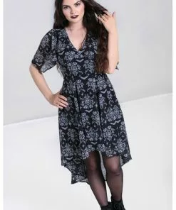 Hell Bunny Lost Whispers 70's Dress Black 19 Hell Bunny Lost Whispers 70's Dress Black