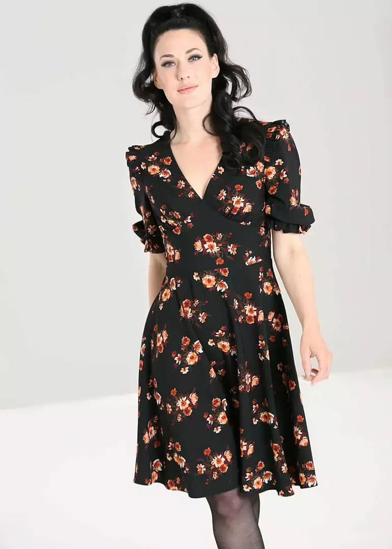 Hell Bunny Orla 40's Dress Black New In 4 Hell Bunny Orla 40's Dress Black New In