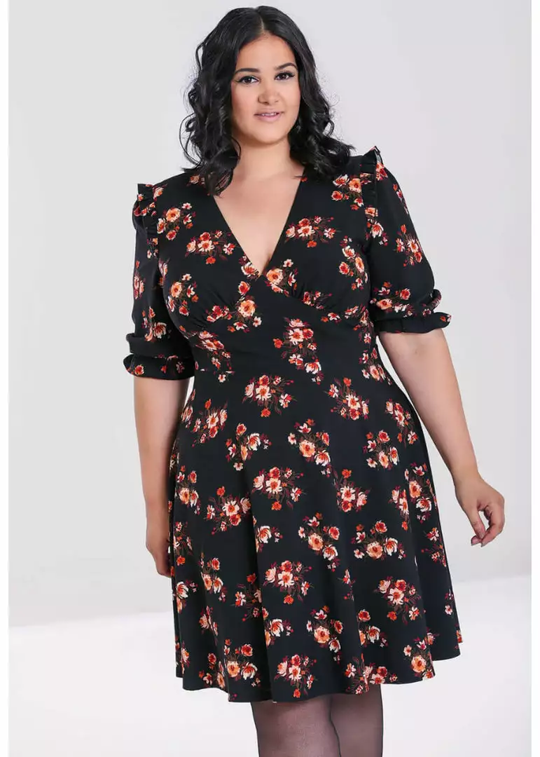 Hell Bunny Orla 40's Dress Black New In 9 Hell Bunny Orla 40's Dress Black New In