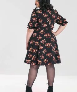 Hell Bunny Orla 40's Dress Black New In 19 Hell Bunny Orla 40's Dress Black New In