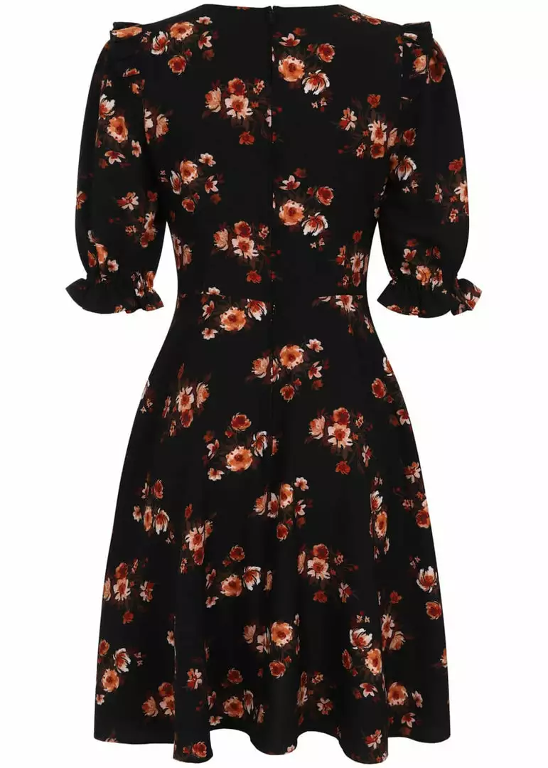 Hell Bunny Orla 40's Dress Black New In 6 Hell Bunny Orla 40's Dress Black New In