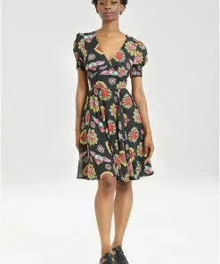 Hell Bunny Amias Sacred Heart 60's Dress Black New In 20 Hell Bunny Amias Sacred Heart 60's Dress Black New In