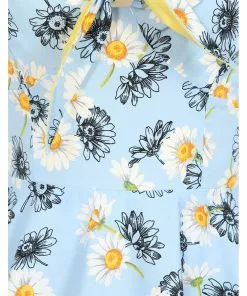 New In Hell Bunny Daisy 50's Swing Dress Blue