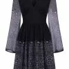 New In Hell Bunny Secret Gate 40's Dress Black 2 New In Hell Bunny Secret Gate 40's Dress Black