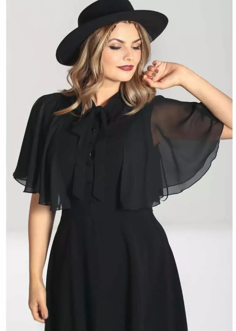 Hell Bunny Isabelle 70's Dress Black 4 Hell Bunny Isabelle 70's Dress Black