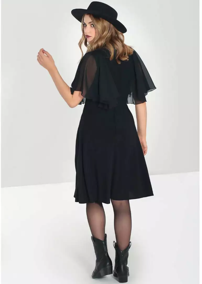 Hell Bunny Isabelle 70's Dress Black 9 Hell Bunny Isabelle 70's Dress Black