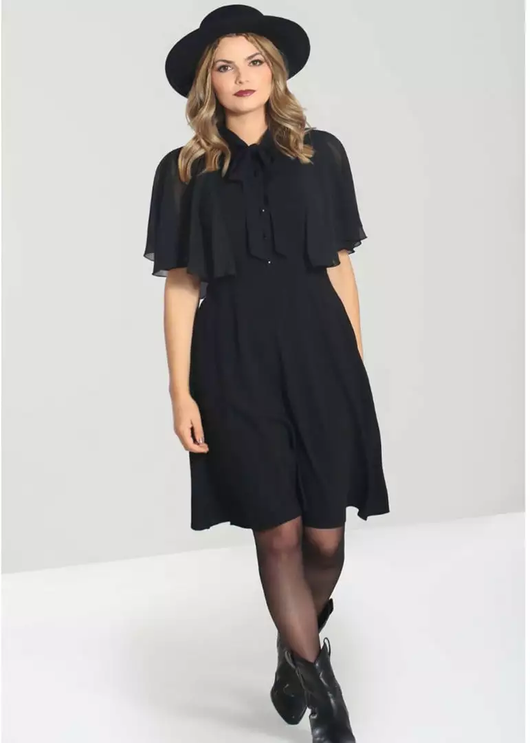 Hell Bunny Isabelle 70's Dress Black 6 Hell Bunny Isabelle 70's Dress Black