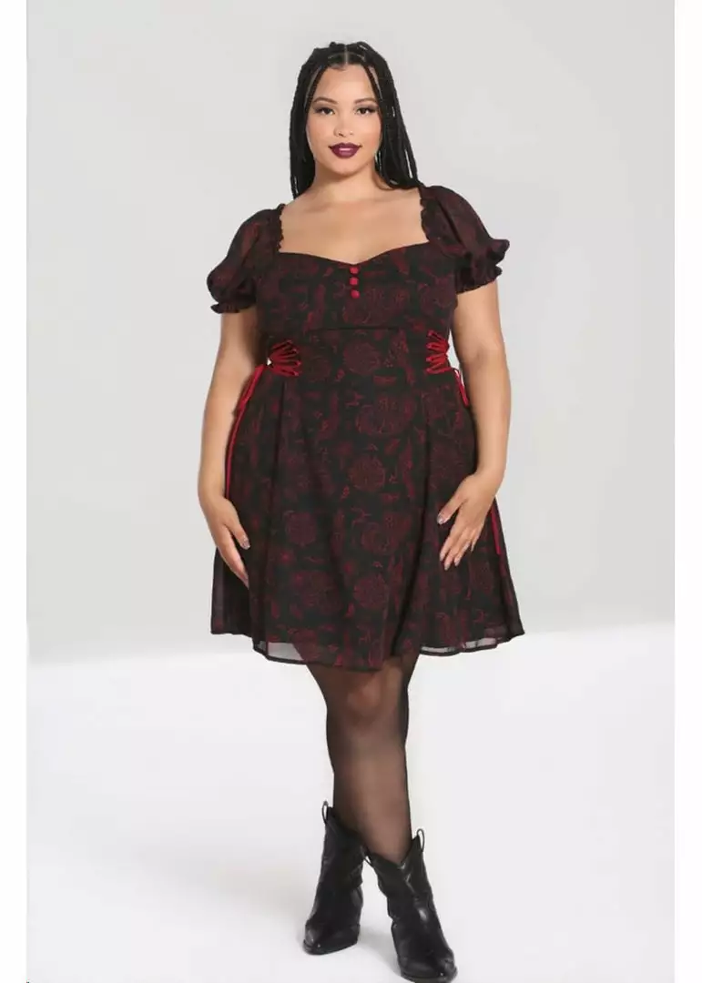 Hell Bunny Clarice Snake 60's Mini Dress Black New In 8 Hell Bunny Clarice Snake 60's Mini Dress Black New In