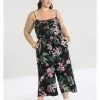 Hell Bunny Kalani 40's Jumpsuit Black New In 2 Hell Bunny Kalani 40's Jumpsuit Black New In