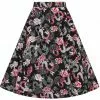 New In Hell Bunny Mushu Dragon 50's Swing Skirt Black 2 New In Hell Bunny Mushu Dragon 50's Swing Skirt Black