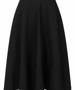 Hell Bunny Amelie 50's Swing Skirt Black New In