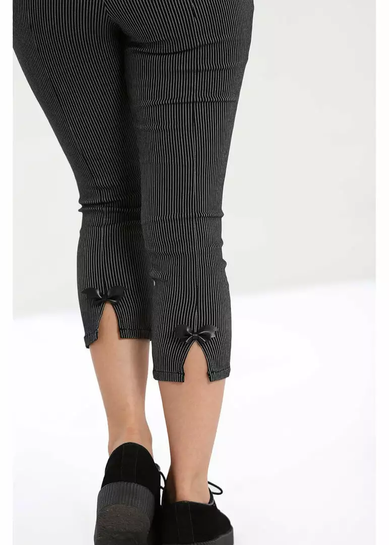 New In Hell Bunny Jack Bat Capri Trousers Black 4 New In Hell Bunny Jack Bat Capri Trousers Black