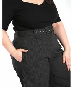 New In Hell Bunny Benny Culottes 60's Trousers Grey 11 New In Hell Bunny Benny Culottes 60's Trousers Grey