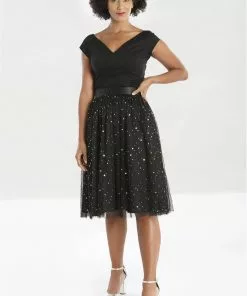 Hell Bunny Infinity Stars 50's Tulle Party Skirt Black 18 Hell Bunny Infinity Stars 50's Tulle Party Skirt Black