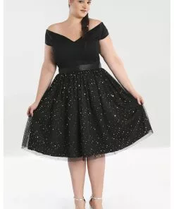 Hell Bunny Infinity Stars 50's Tulle Party Skirt Black 17 Hell Bunny Infinity Stars 50's Tulle Party Skirt Black