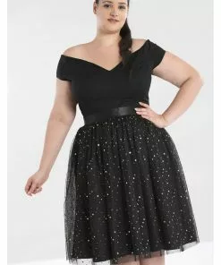 Hell Bunny Infinity Stars 50's Tulle Party Skirt Black 13 Hell Bunny Infinity Stars 50's Tulle Party Skirt Black