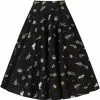 Hell Bunny Trick Or Treat 50's Swing Skirt Black 1 Hell Bunny Trick Or Treat 50's Swing Skirt Black