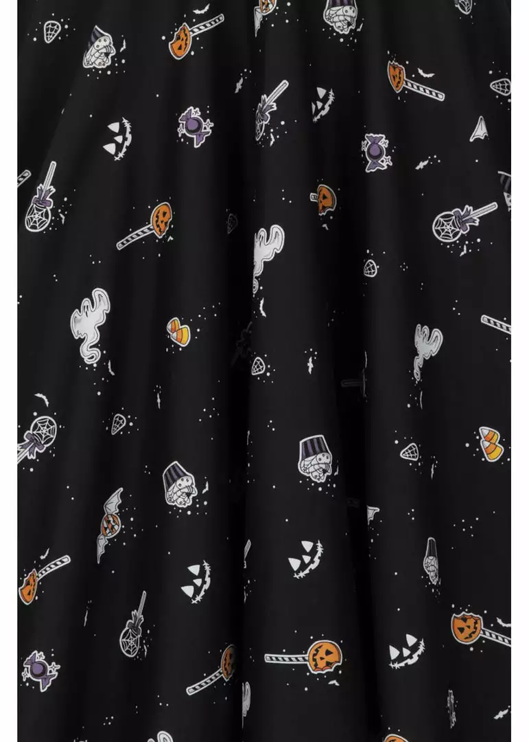 Hell Bunny Trick Or Treat 50's Swing Skirt Black 4 Hell Bunny Trick Or Treat 50's Swing Skirt Black