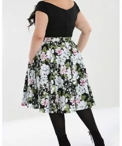 Hell Bunny Alba Swing Skirt Black New In 12 Hell Bunny Alba Swing Skirt Black New In