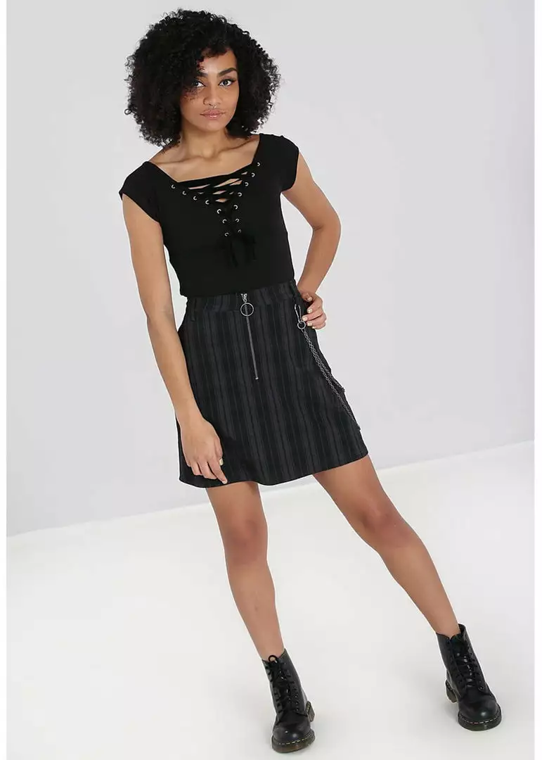 Hell Bunny Storm 80's Short Skirt Grey New In 4 Hell Bunny Storm 80's Short Skirt Grey New In