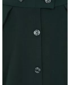 New In Hell Bunny Carlie 50's Swing Skirt Dark Green