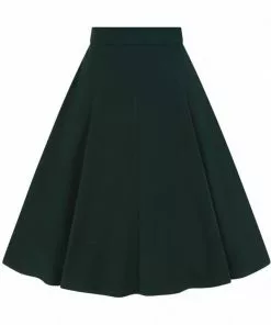 New In Hell Bunny Carlie 50's Swing Skirt Dark Green 11 New In Hell Bunny Carlie 50's Swing Skirt Dark Green