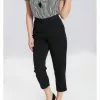 New In Hell Bunny Carlie 50's Cigarette Trousers Black