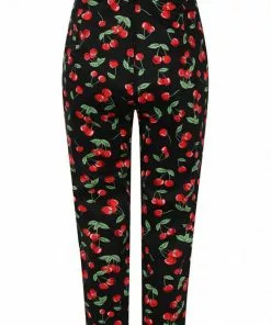 Hell Bunny Sweetie Cherry Cigarette 50's Trousers Black 13 Hell Bunny Sweetie Cherry Cigarette 50's Trousers Black