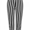 Hell Bunny Otho 60's Trousers Black White