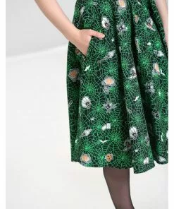 Hell Bunny Hex Spiderweb 50's Swing Skirt Black 15 Hell Bunny Hex Spiderweb 50's Swing Skirt Black