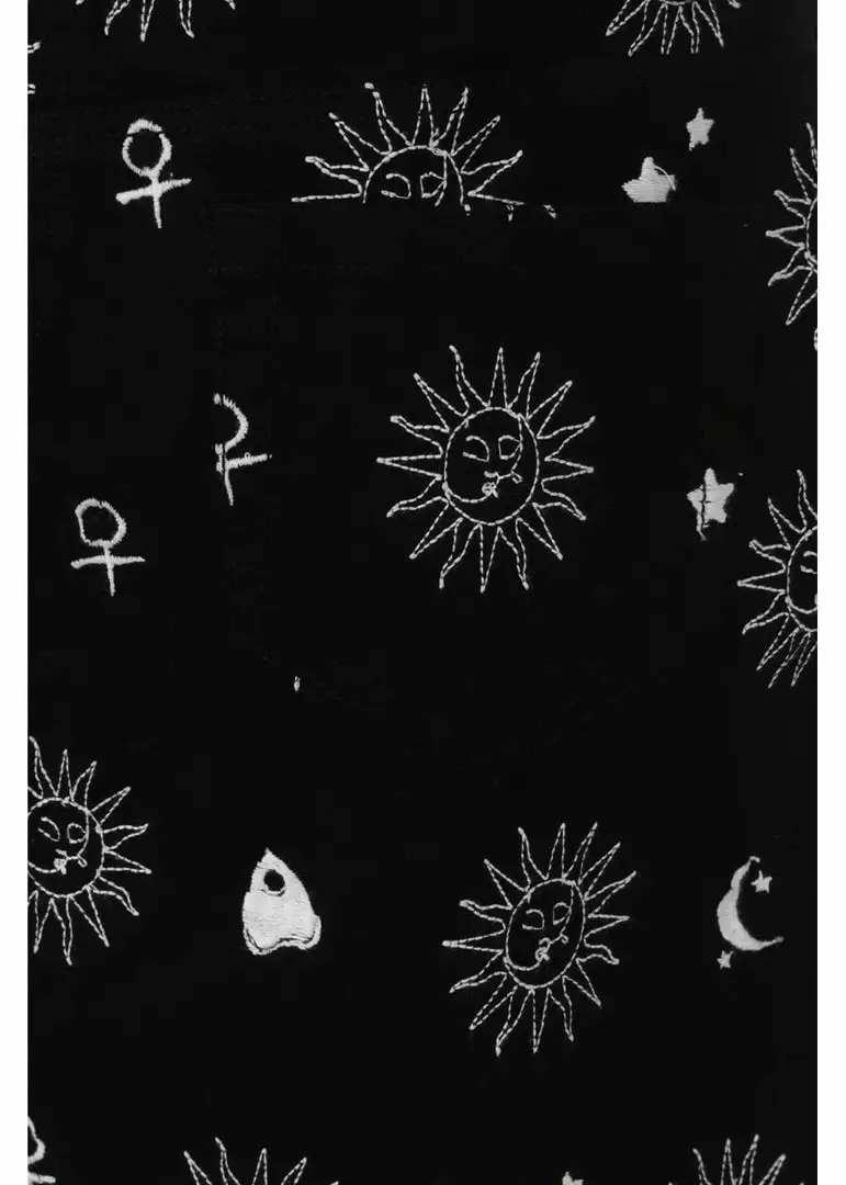 Hell Bunny Oculus Ouija Mini 60's Skirt Black 10 Hell Bunny Oculus Ouija Mini 60's Skirt Black