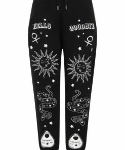 Hell Bunny Ouija Joggers Black New In
