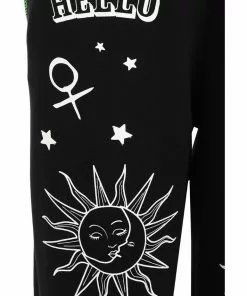 Hell Bunny Ouija Joggers Black New In