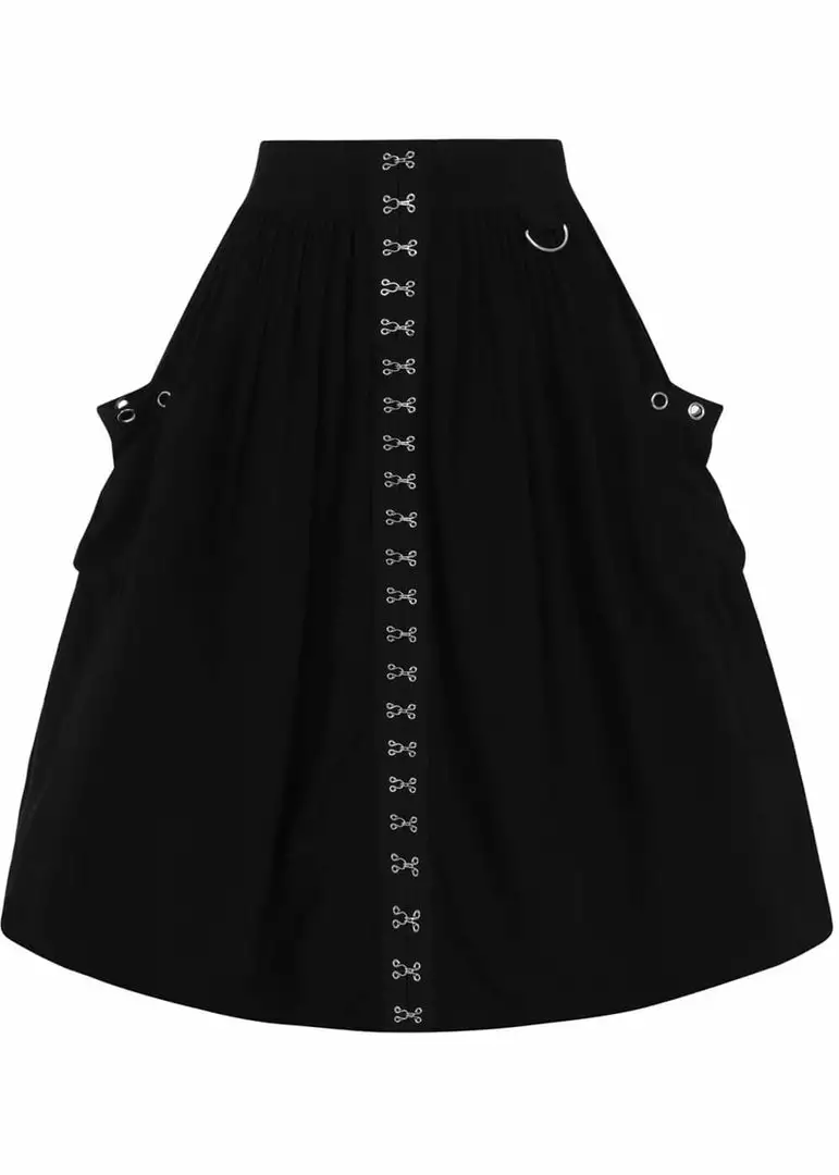 Hell Bunny Tabitha 80's Skirt Black 3 Hell Bunny Tabitha 80's Skirt Black