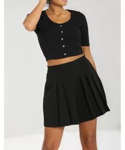 Hell Bunny Skipper 40's Shorts Black New In