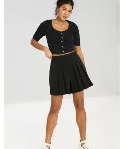 Hell Bunny Skipper 40's Shorts Black New In