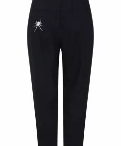 Hell Bunny Miss Muffet Spiderweb Trousers Black New In