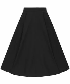 New In Hell Bunny Abi 50's Swing Skirt Black
