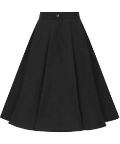 New In Hell Bunny Abi 50's Swing Skirt Black