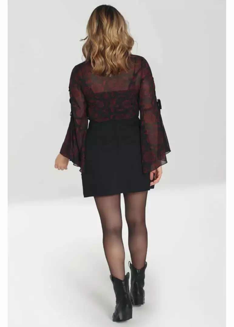 Hell Bunny Tallulah Snake 60's Mini Skirt Black 8 Hell Bunny Tallulah Snake 60's Mini Skirt Black