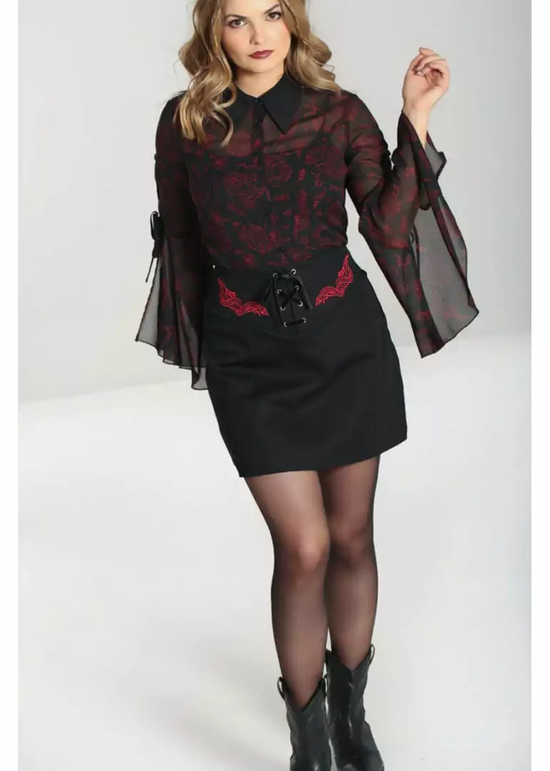 Hell Bunny Tallulah Snake 60's Mini Skirt Black 7 Hell Bunny Tallulah Snake 60's Mini Skirt Black