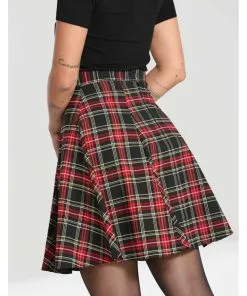 New In Hell Bunny Smith 50's Skater Skirt Black Red 9 New In Hell Bunny Smith 50's Skater Skirt Black Red