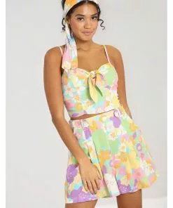 Hell Bunny Florette 60's Shorts In Multi