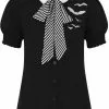 Hell Bunny Trixie Bats Blouse Black 1 Hell Bunny Trixie Bats Blouse Black